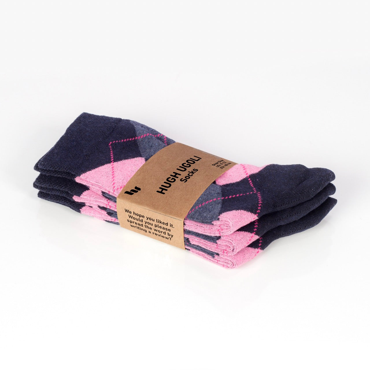 Colorful Cotton Dress Crew Argyle Socks for Women, 4 Pairs