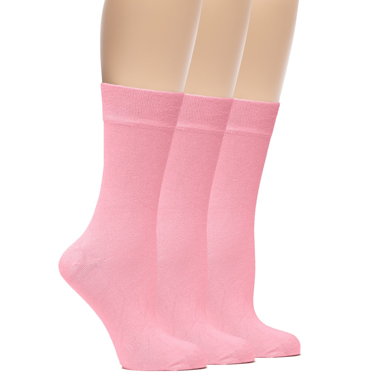 Women's Bamboo Dress Crew Socks, 3 Pairs