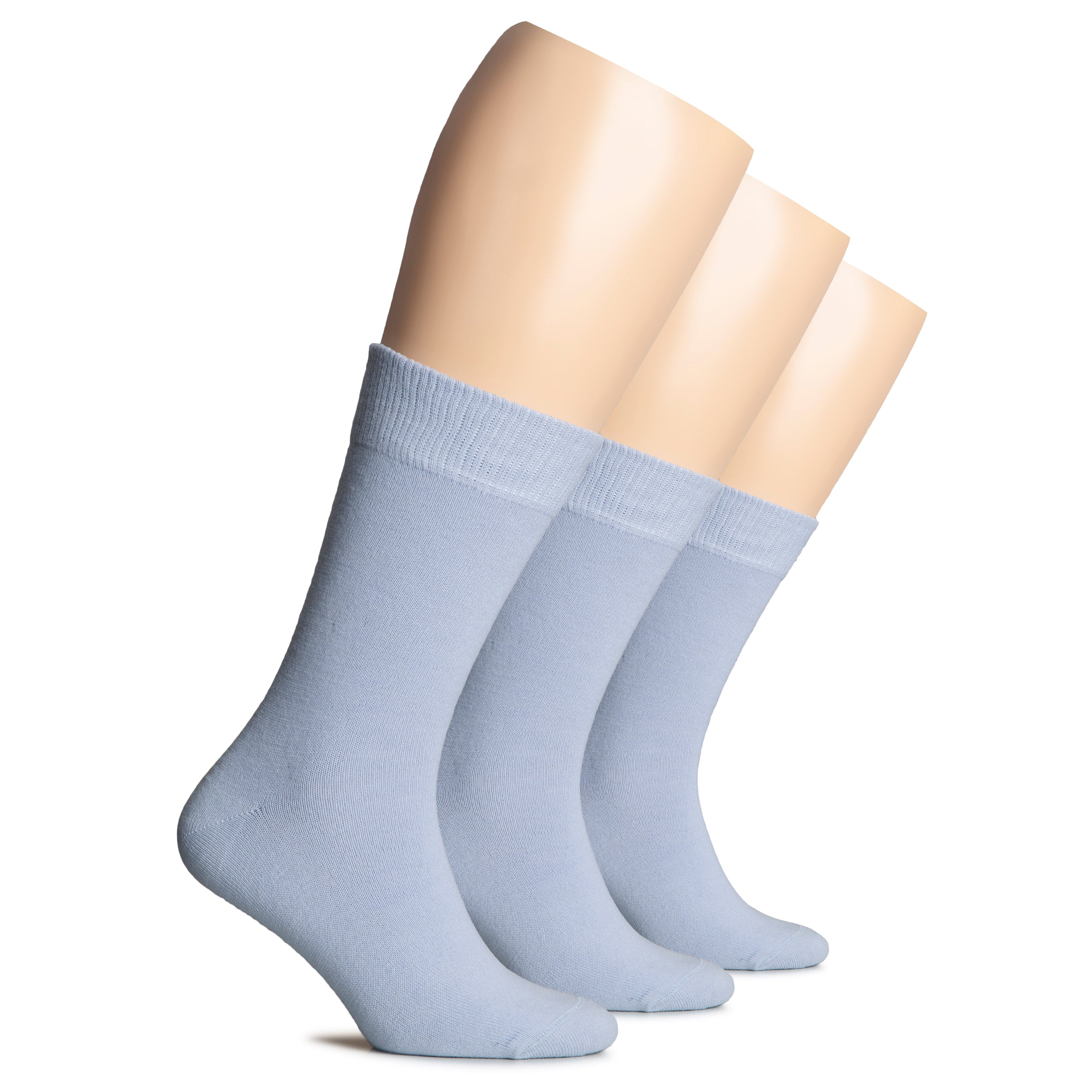 Hugh Ugoli Women's Wool Crew Socks, Warm, Soft, 3 Pairs | Shoe Size: 9-12 | Purple