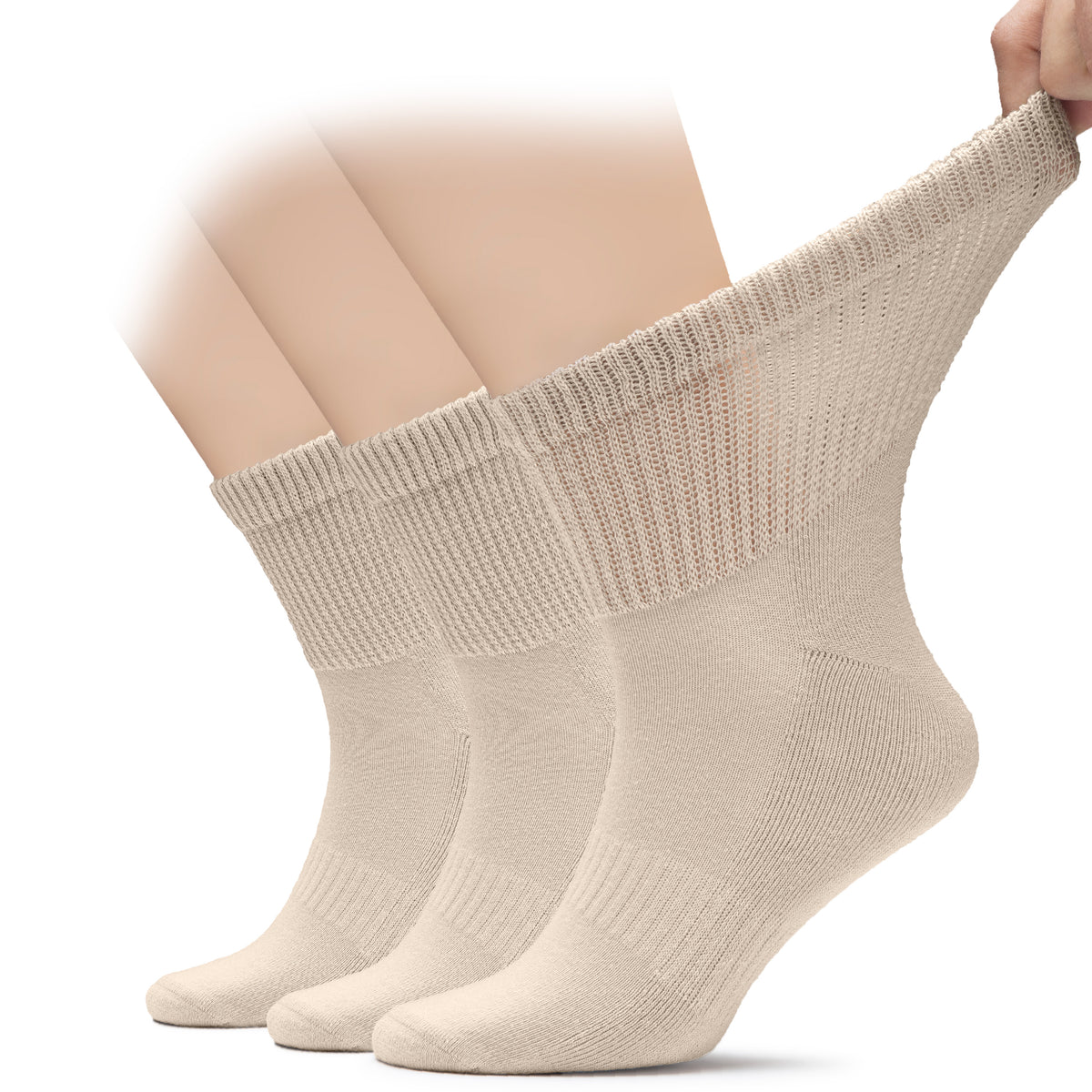 These Men's Diabetic Ankle Socks are designed to provide comfort and support for those with diabetes.
