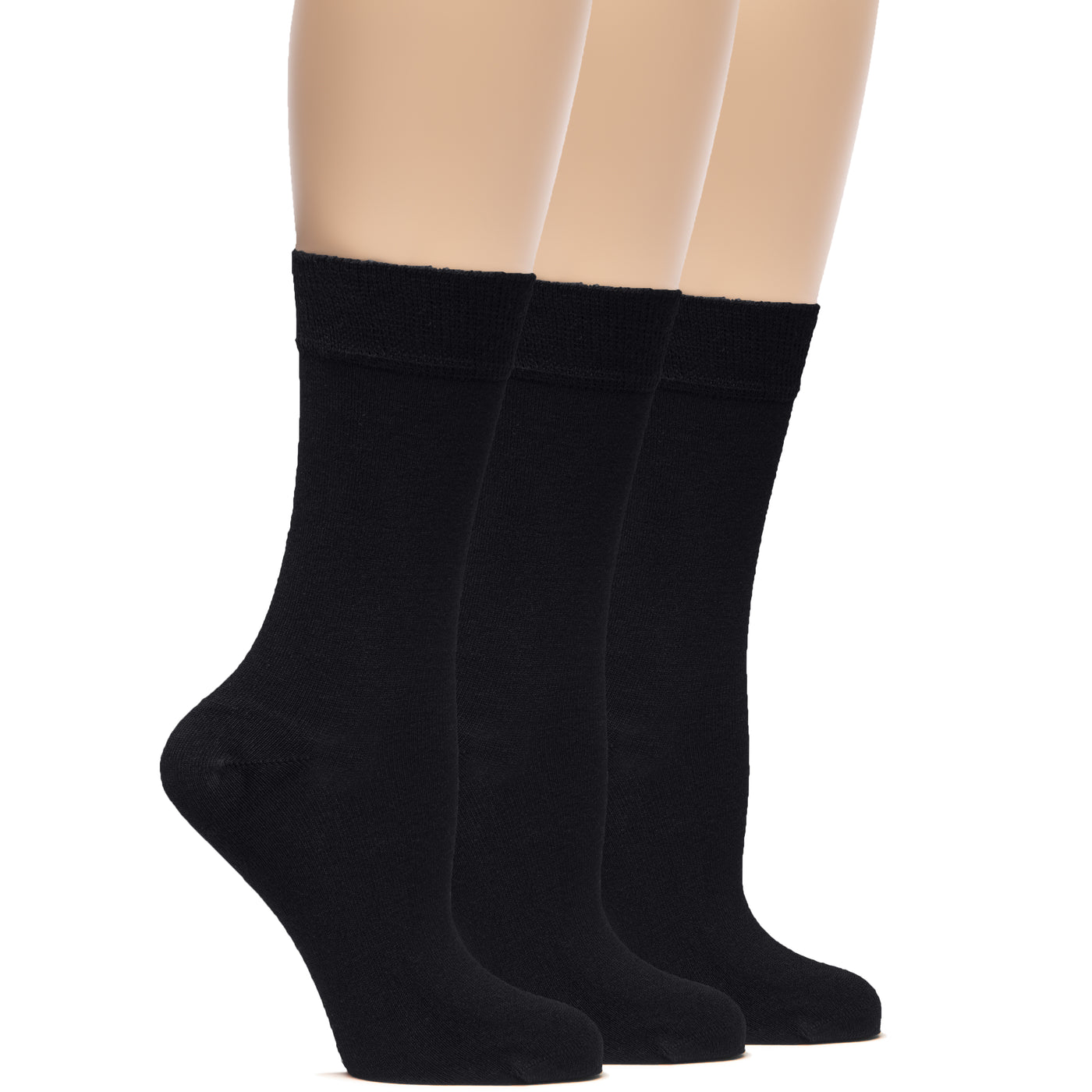 dress socks women Women's Bamboo Dress Crew Socks (3 Pairs)