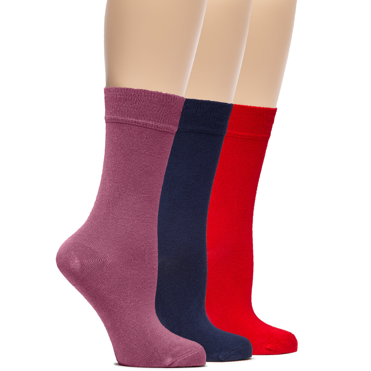 Women's Bamboo Dress Crew Socks (3 Pairs) – Hugh Ugoli Socks