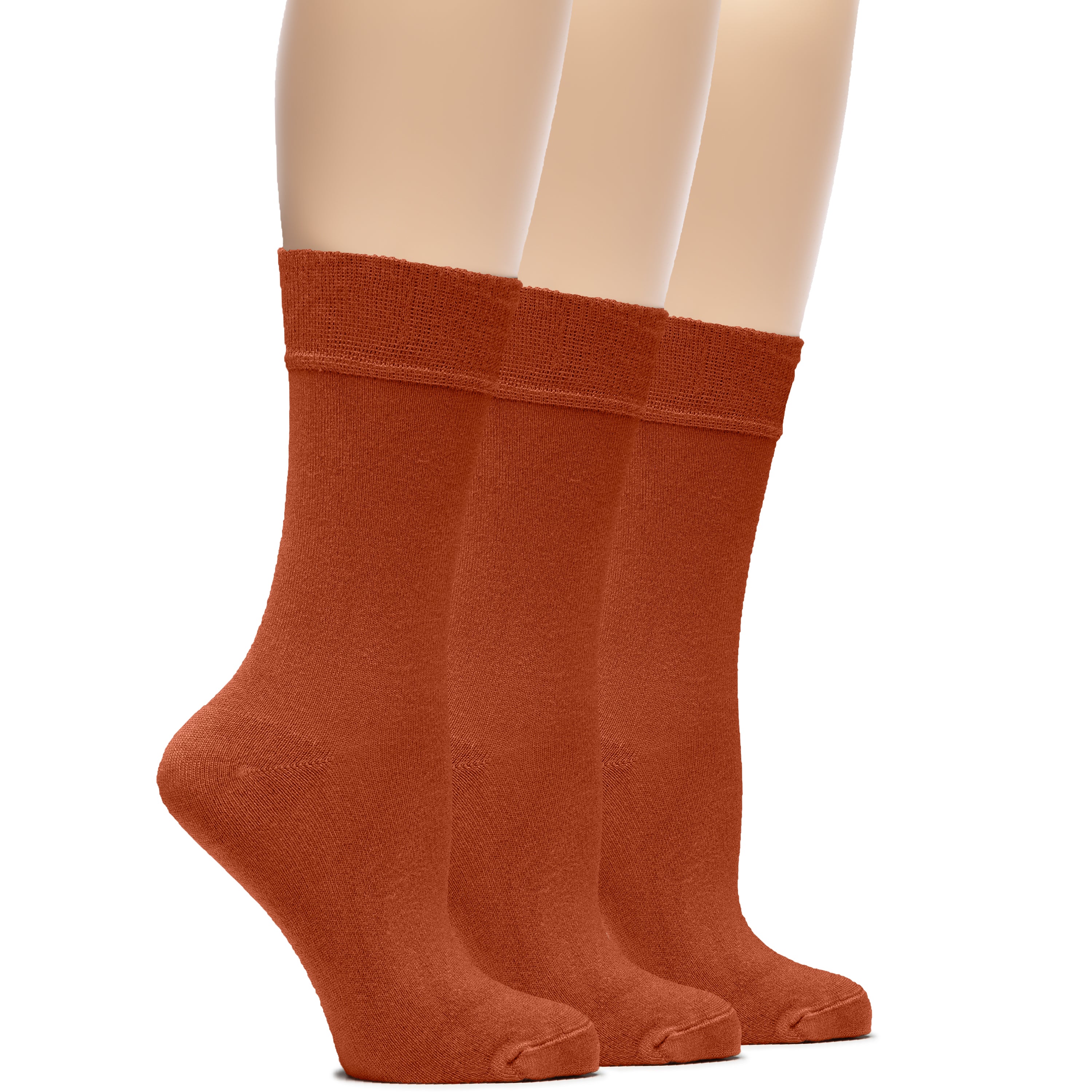 Women's Bamboo Dress Crew Socks, 3 Pairs