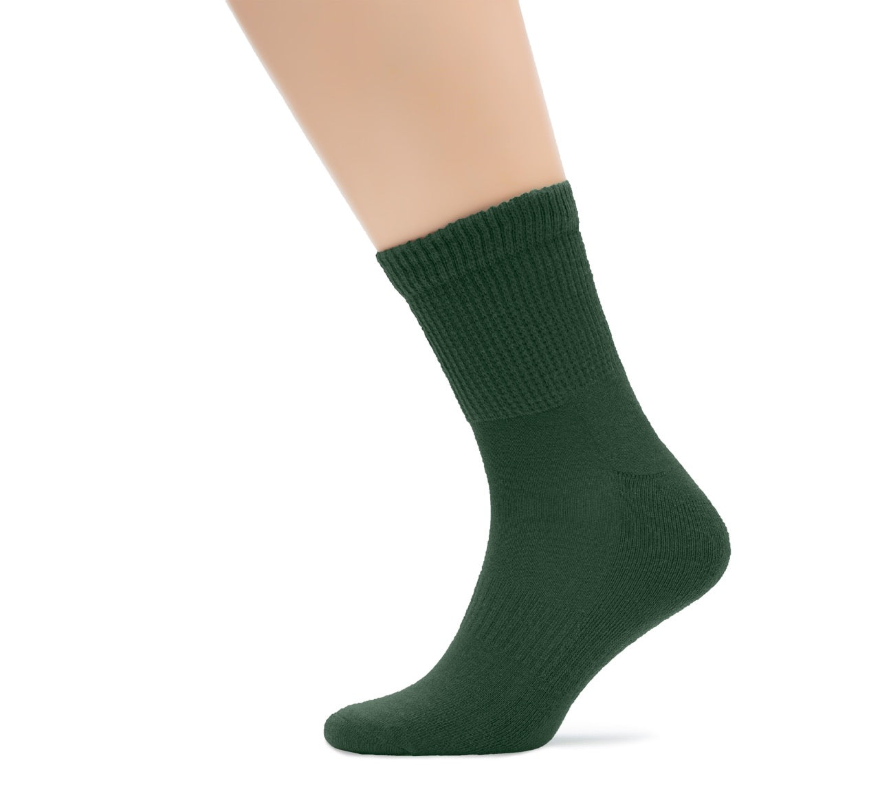 Men's Diabetic Ankle Semi-Cushion Cotton Socks, 3 Pairs