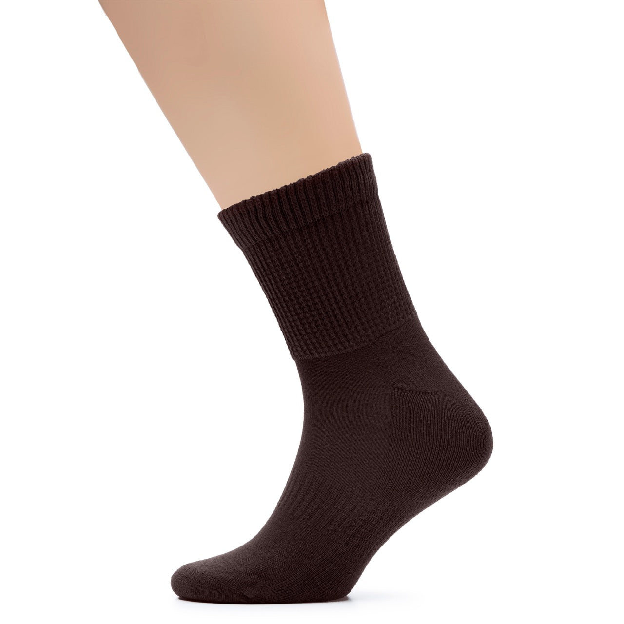 Men's Diabetic Ankle Semi-Cushion Cotton Socks, 3 Pairs