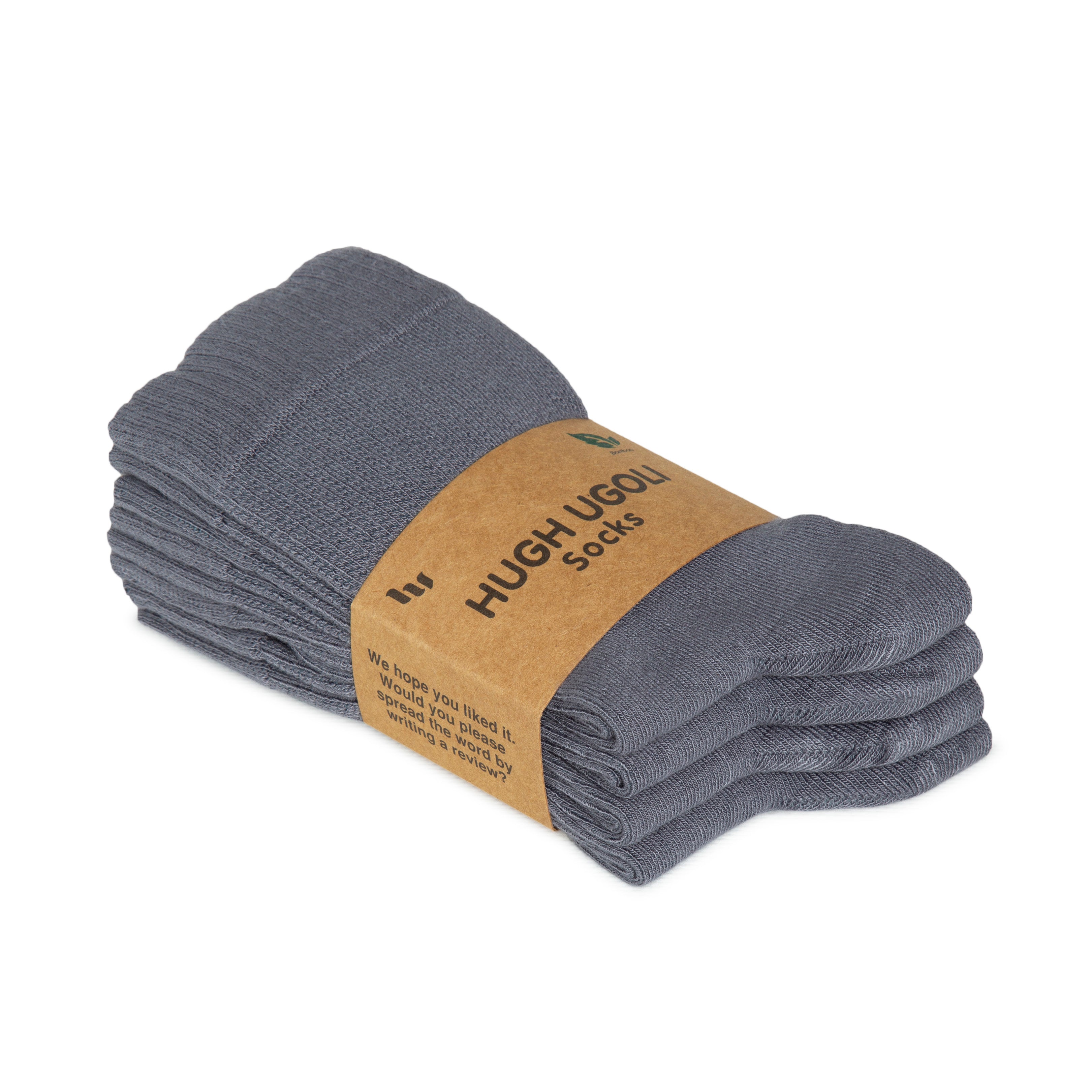 Women's Bamboo Diabetic Crew Thin Socks, 4 Pairs