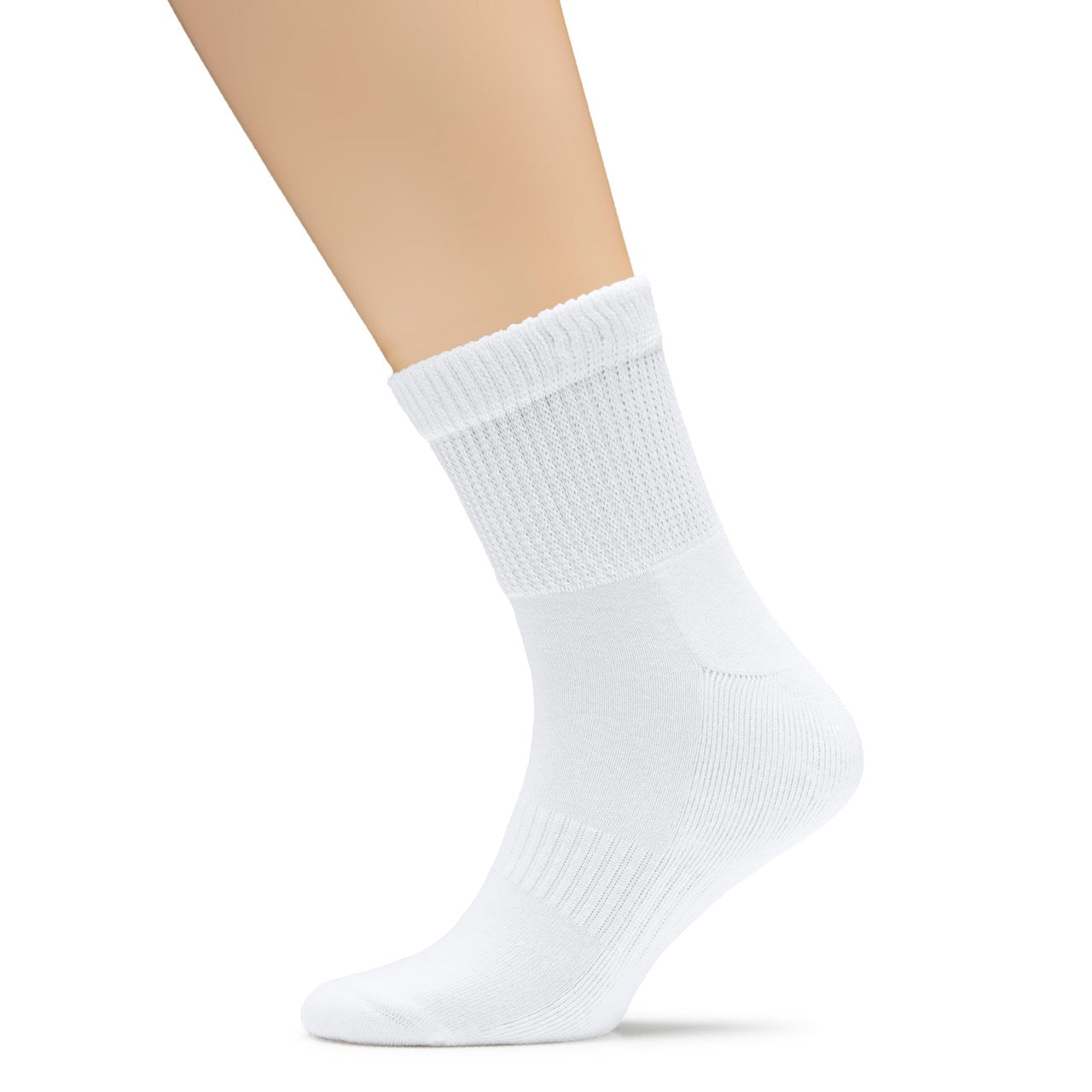 Men's Diabetic Ankle Semi-Cushion Cotton Socks, 3 Pairs