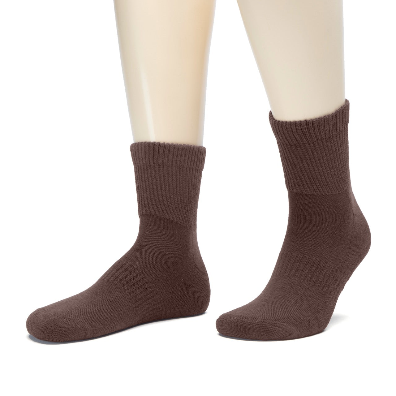 Men's Diabetic Ankle Semi-Cushion Cotton Socks, 3 Pairs