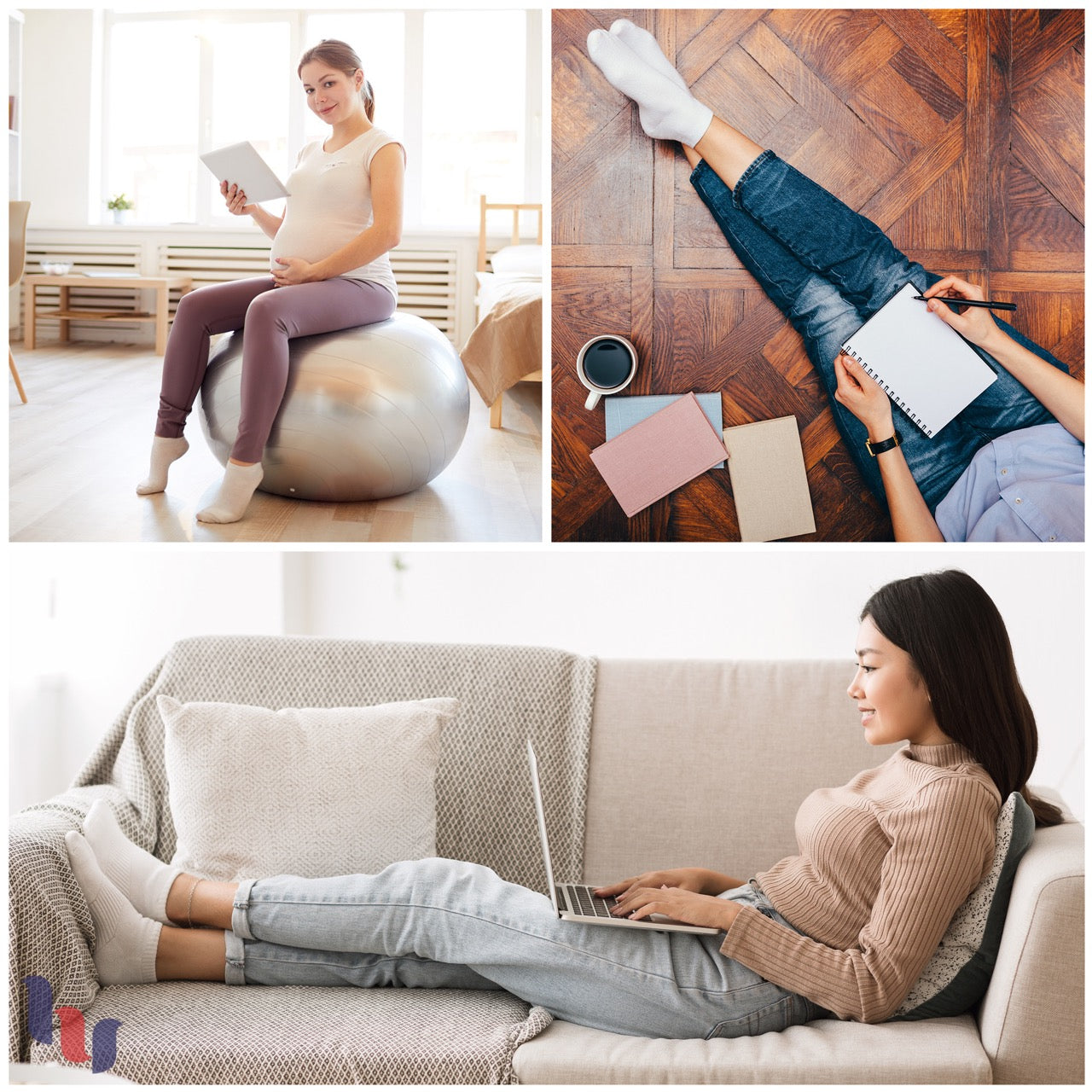 Women's Semi-Cushion Cotton Diabetic Ankle Socks, 3 Pairs