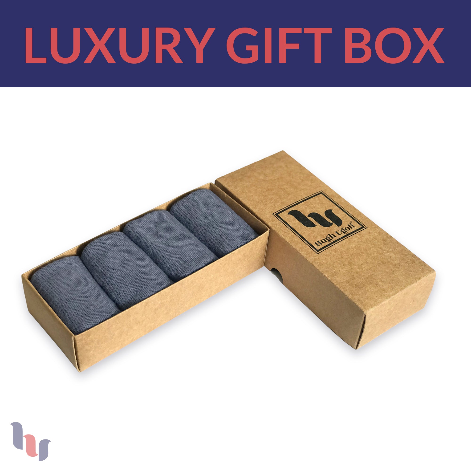 Bamboo Business Dress Socks for Men, 4 Pairs