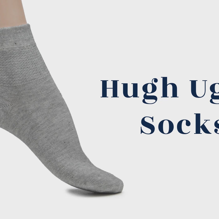 women bamboo diabetic ankle socks - hugh ugoli socks 