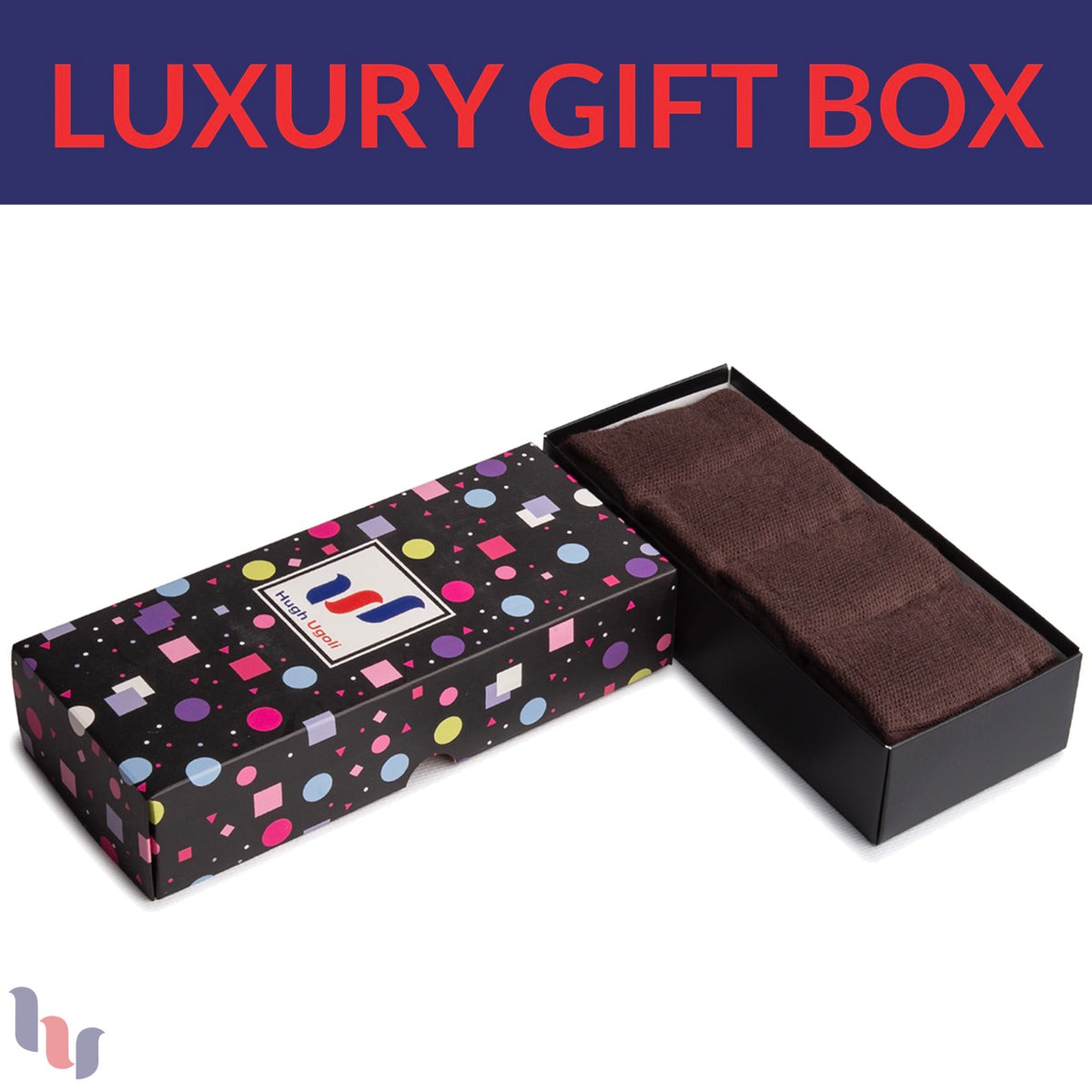 Women's Cotton Dress Crew Socks with Gift Box, 4 Pairs