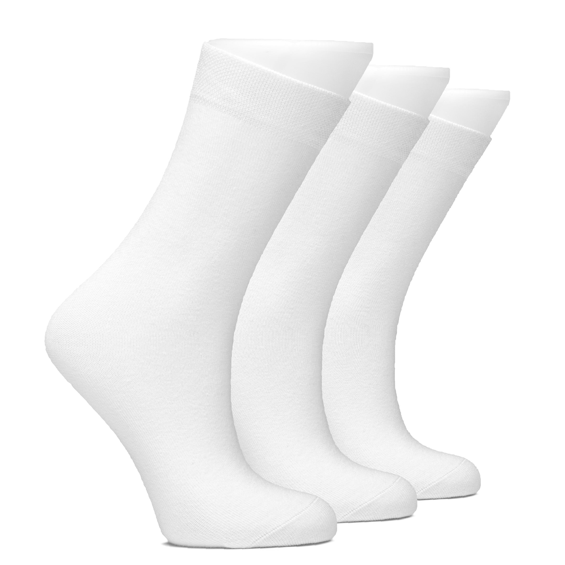 Outstanding Compact Cotton Seamless Toe Plain Color School Socks For Kids, 3 Pairs | 10-14 Years | Navy Blue