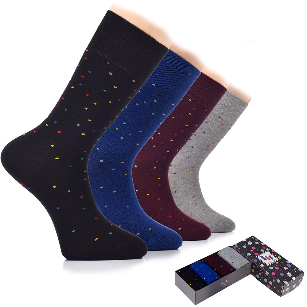 Bamboo Dress Funky Socks for Men's, 6 Pairs