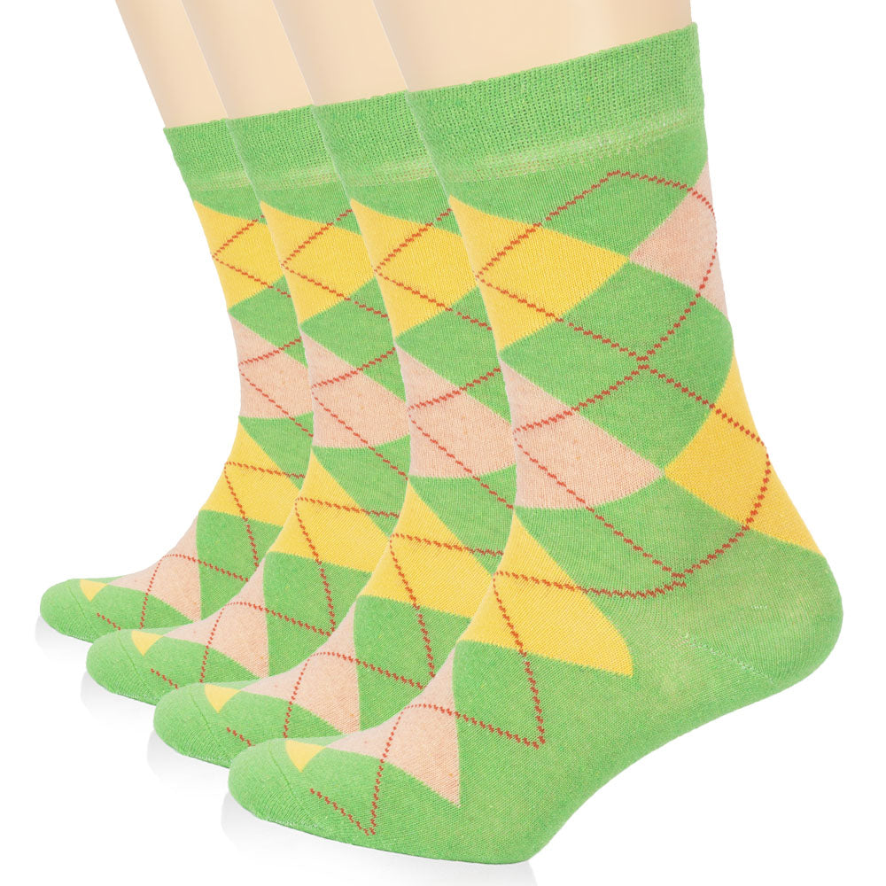 These vibrant cotton socks feature a colorful design that adds a pop of personality to any outfit. Perfect for adding a touch of fun to your wardrobe.