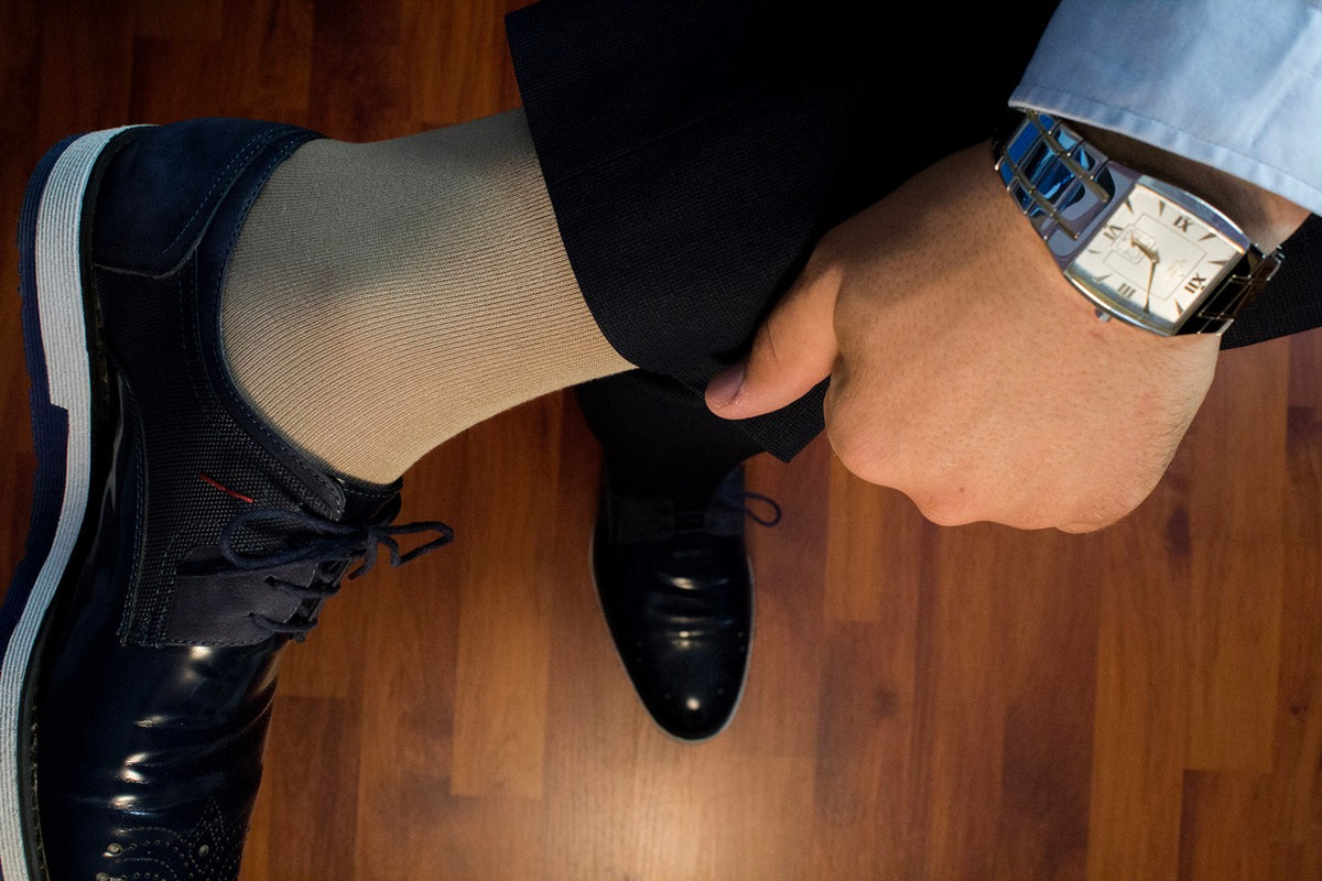 Bamboo Business Dress Socks for Men, 4 Pairs