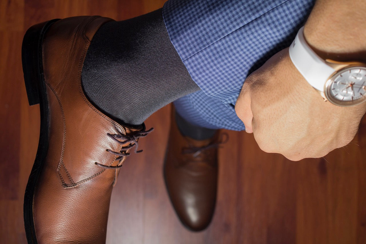 Bamboo Business Dress Socks for Men, 4 Pairs