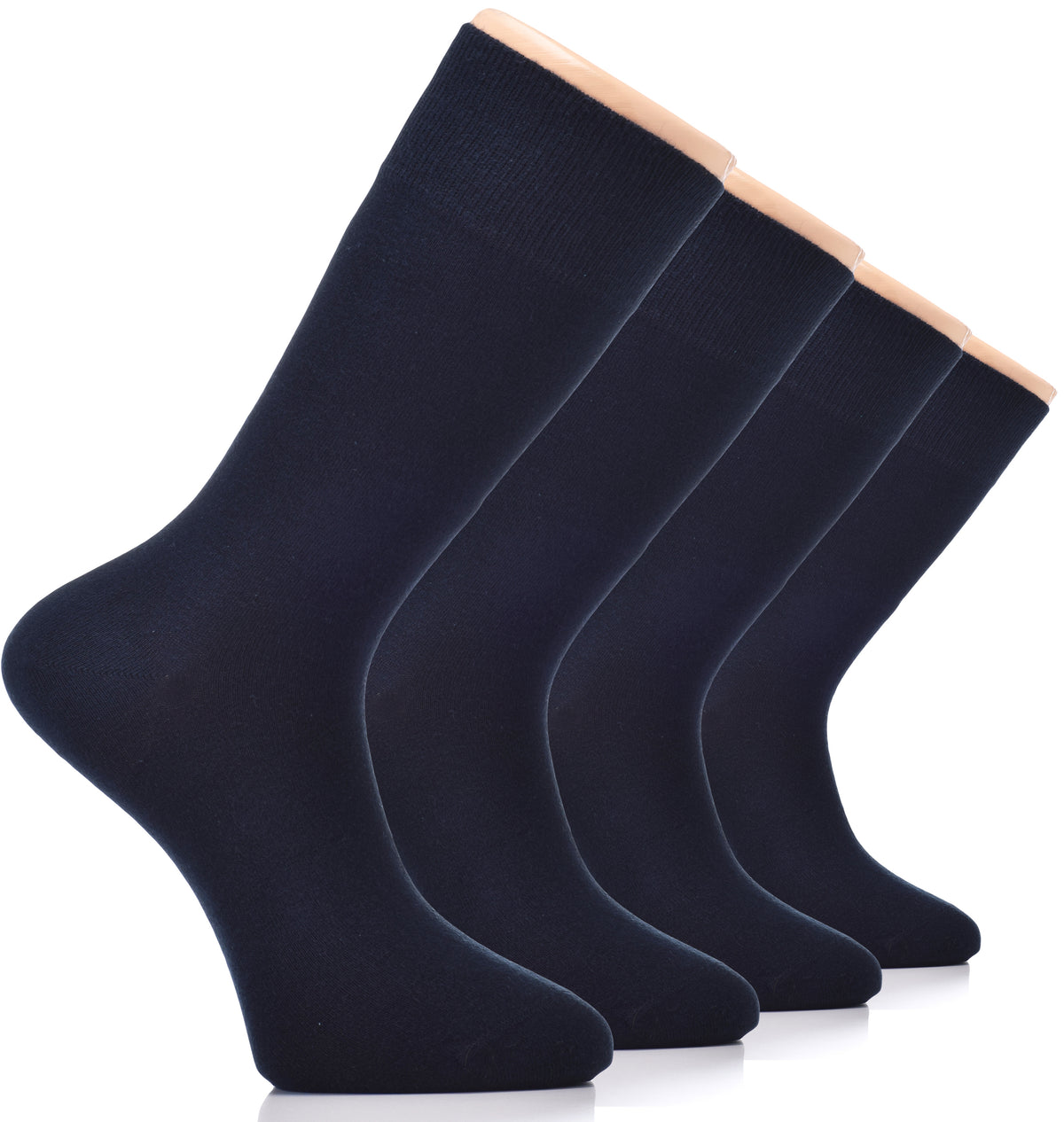 These navy blue cotton crew socks for men are a must-have. Perfect for any occasion, they offer both comfort and style.