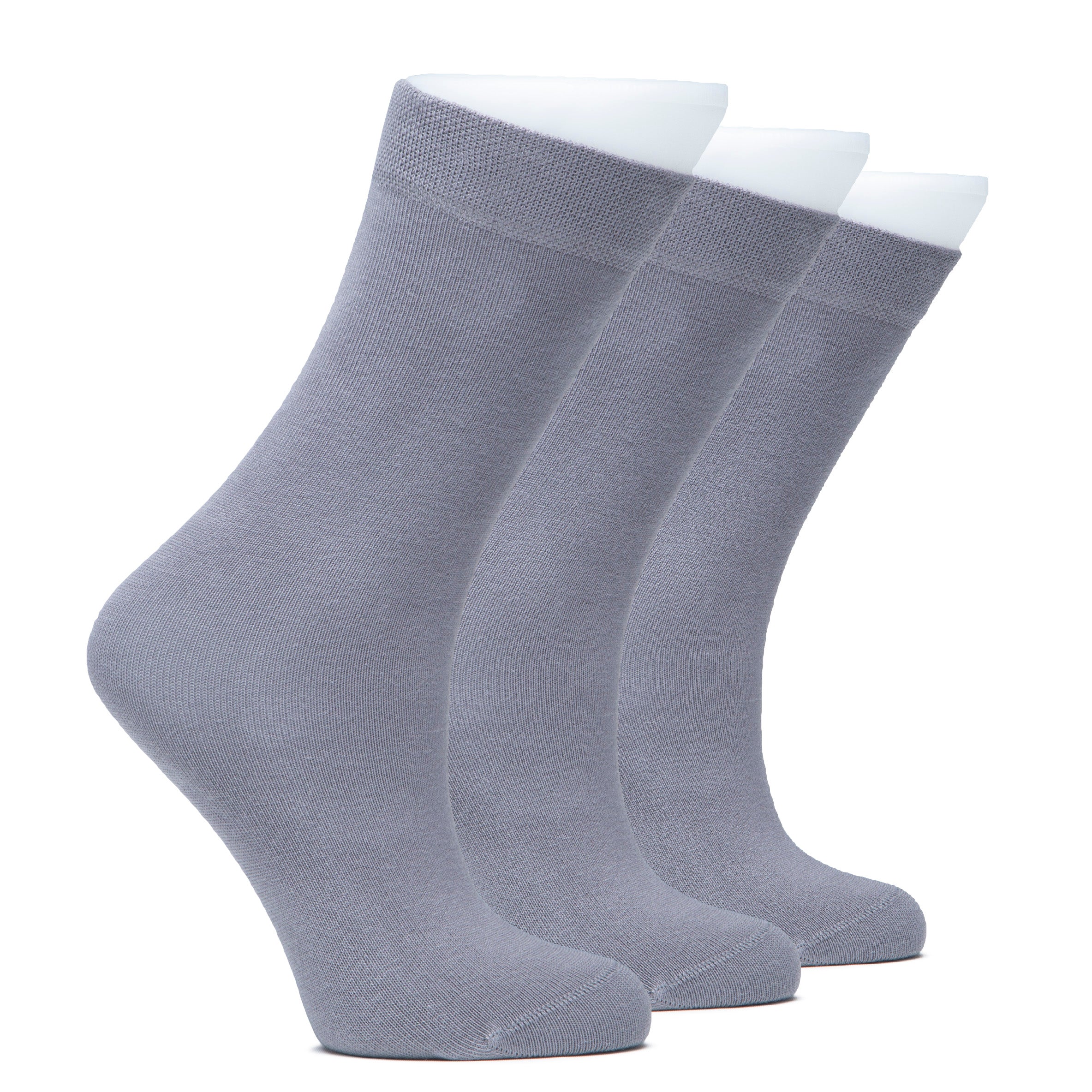 Outstanding Compact Cotton Seamless Toe Plain Color School Socks For Kids, 3 Pairs | 6-9 Years | Black