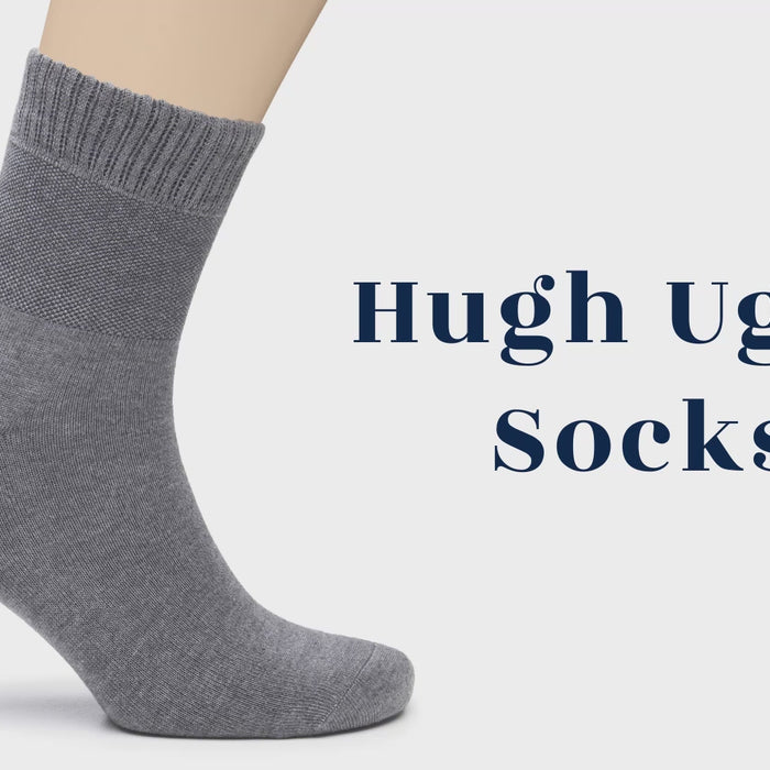 Men diabetic ankle - hugh ugoli socks 