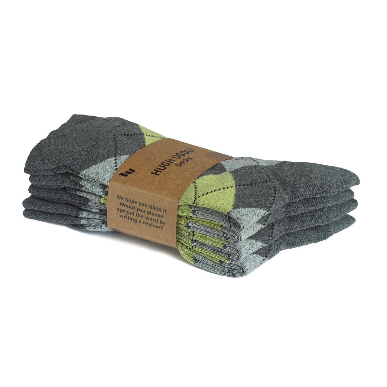 Colorful Cotton Dress Crew Argyle Socks for Women, 4 Pairs