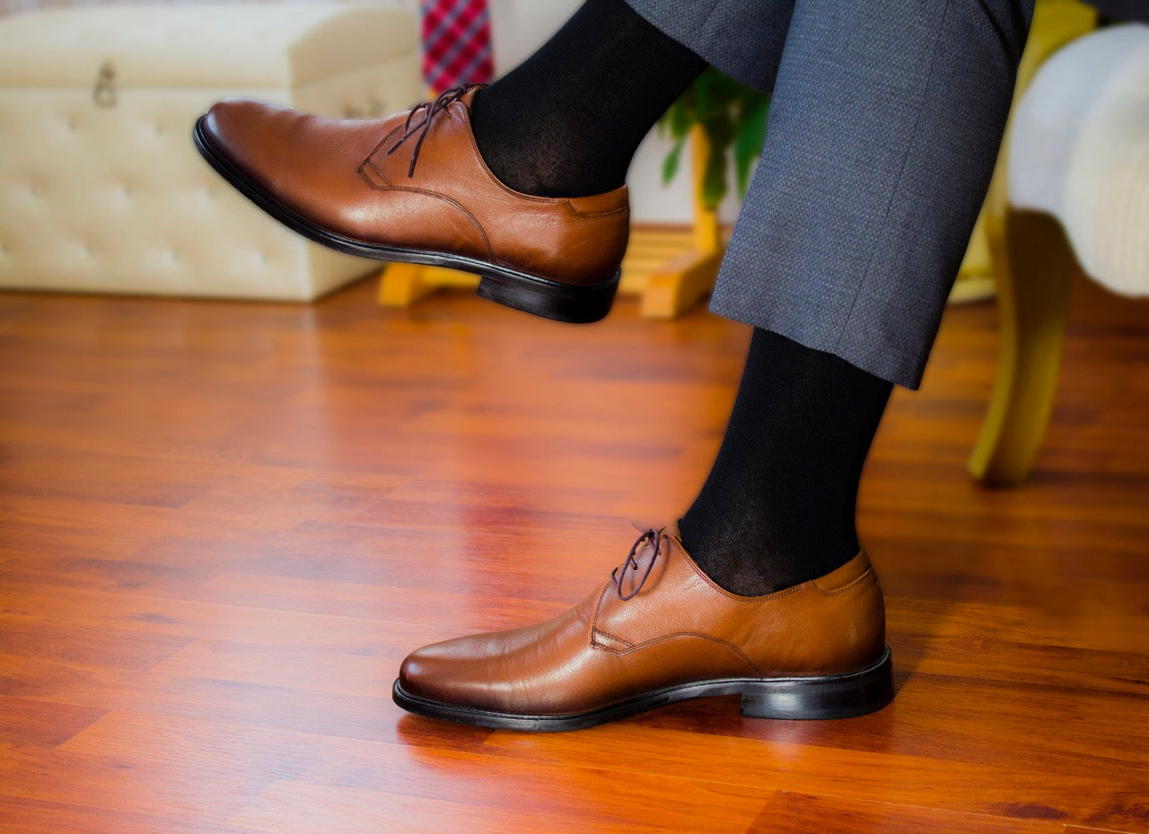 Bamboo Business Dress Socks for Men, 4 Pairs