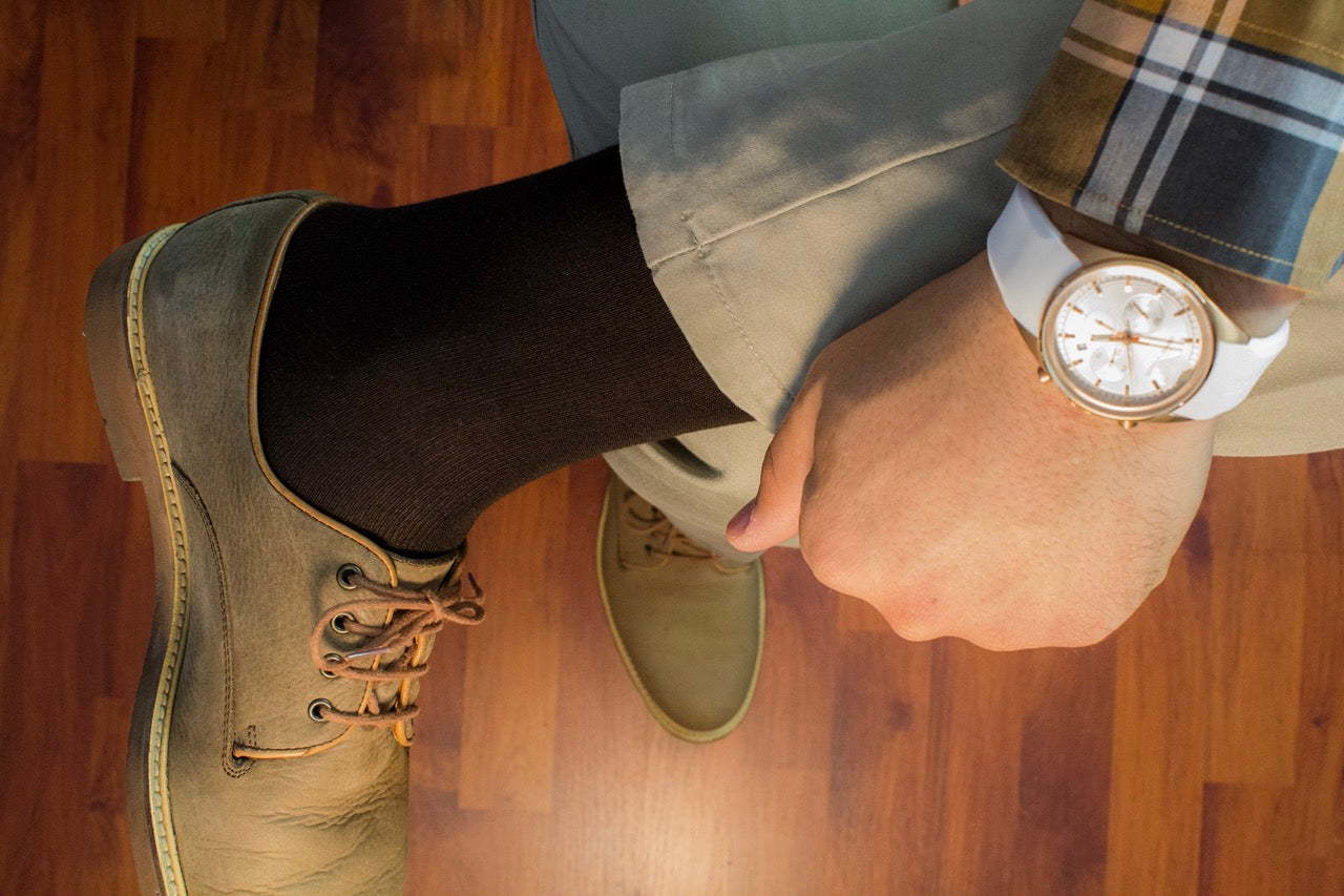 Bamboo Business Dress Socks for Men, 4 Pairs