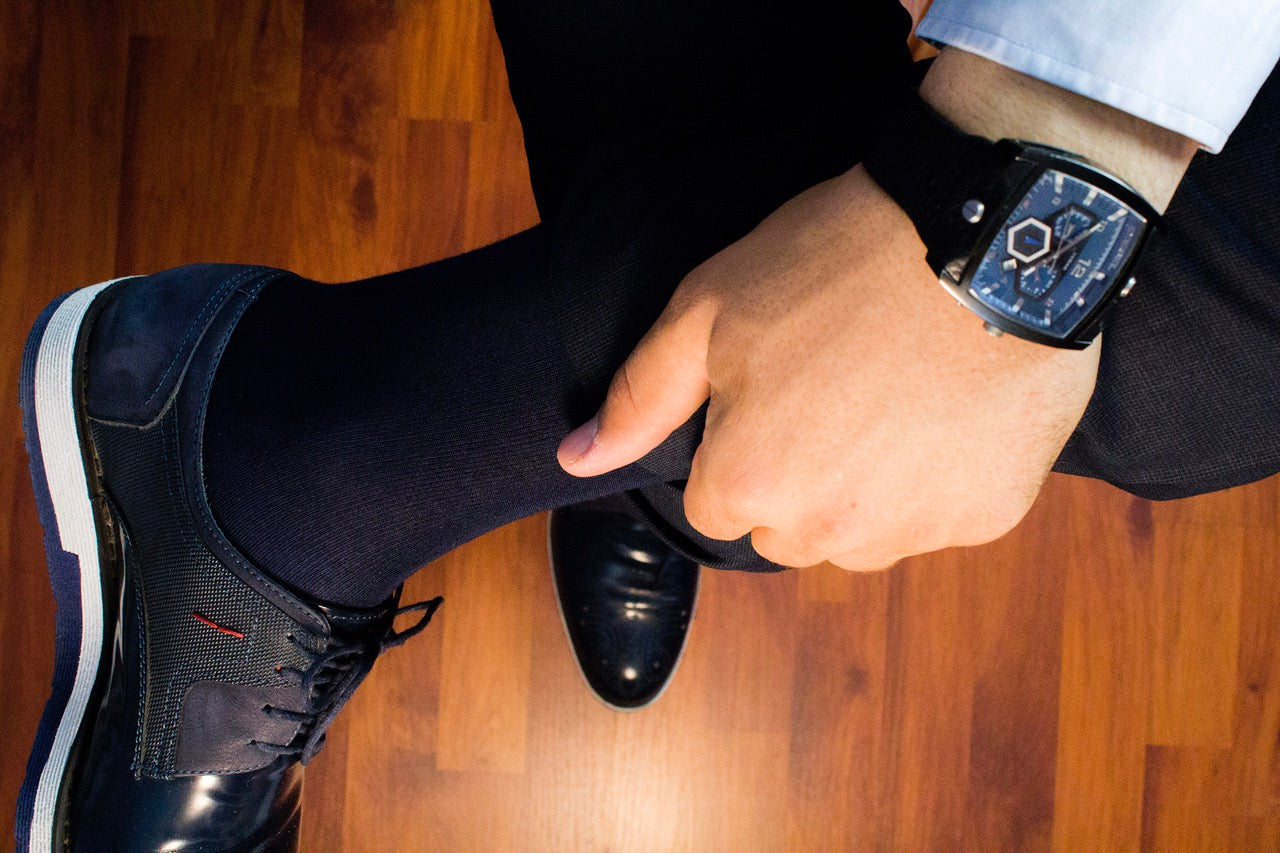 Bamboo Business Dress Socks for Men, 4 Pairs