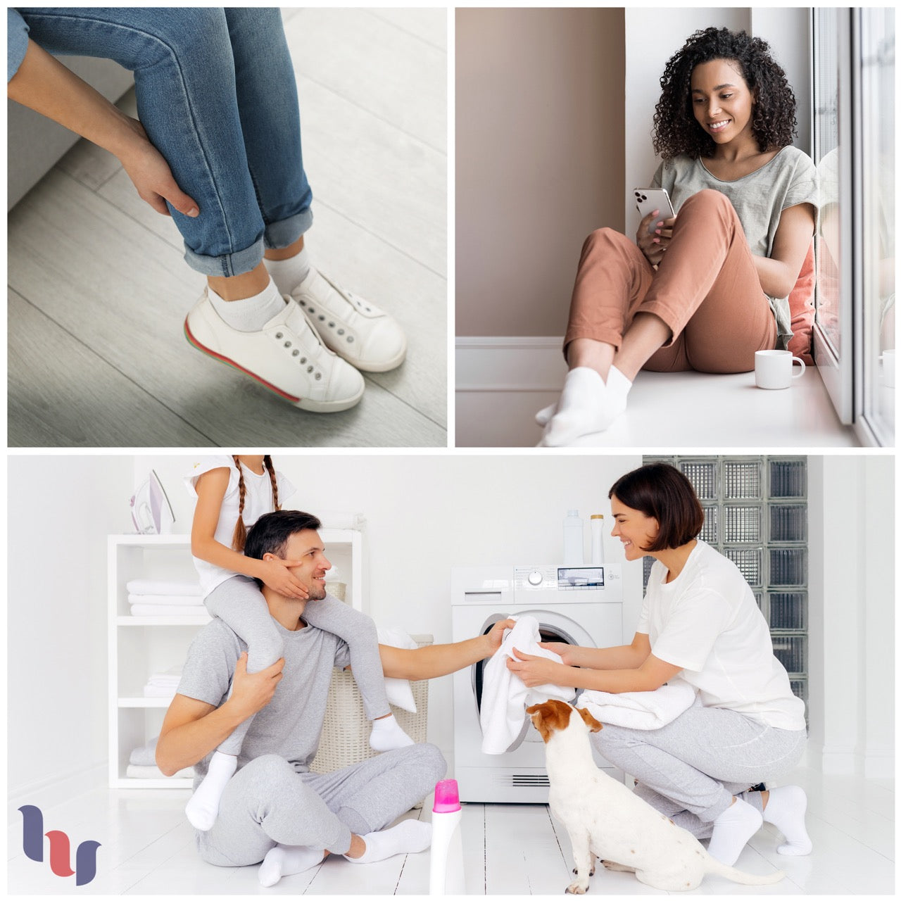 Women's Semi-Cushion Cotton Diabetic Ankle Socks, 3 Pairs